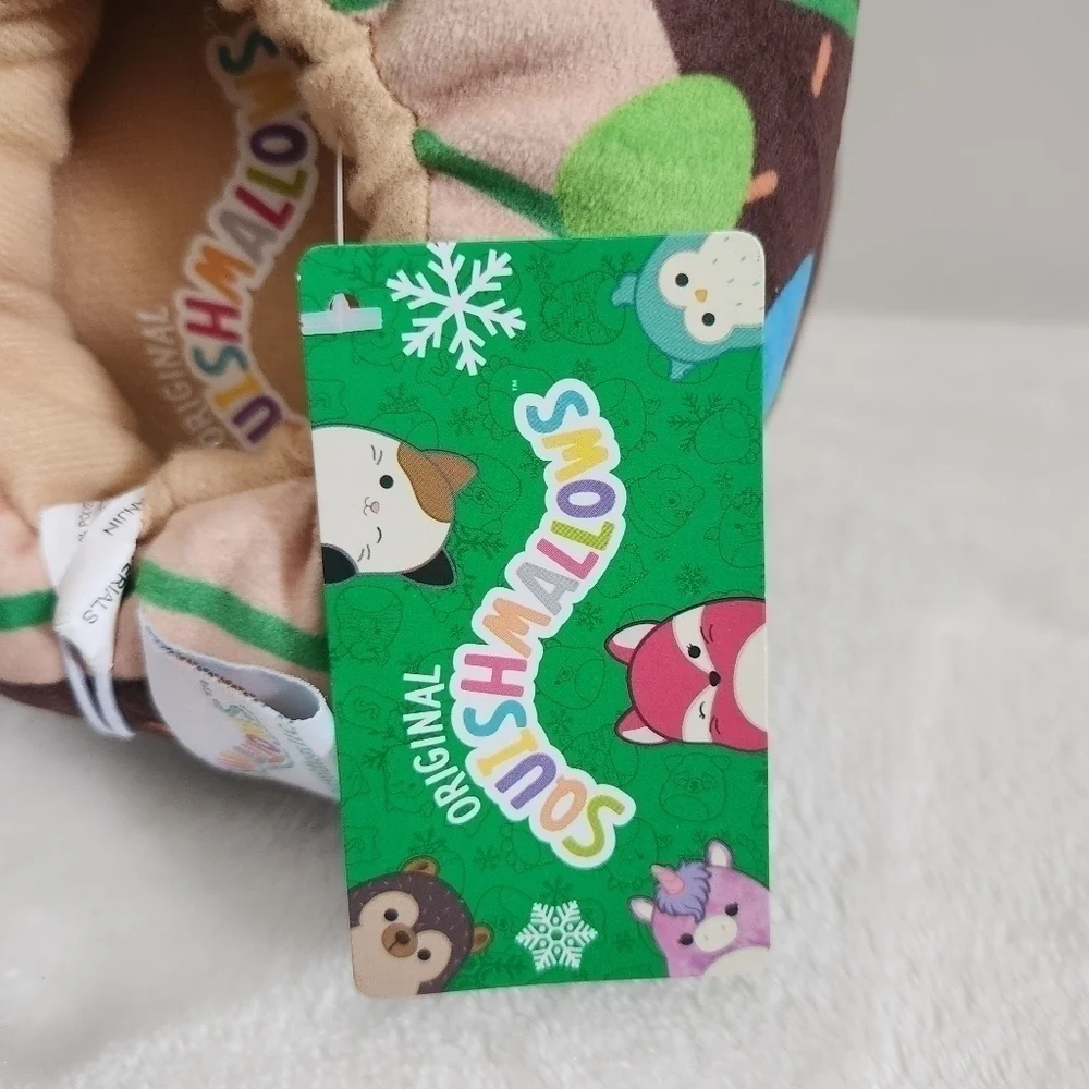 Squishmallows Hans The Hedgehog Christmas Holiday Light Slippers Kids Size 13-1
